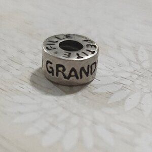 Authentic Retired Sterling Silver Chamilia "Granddaughter" Slide Charm